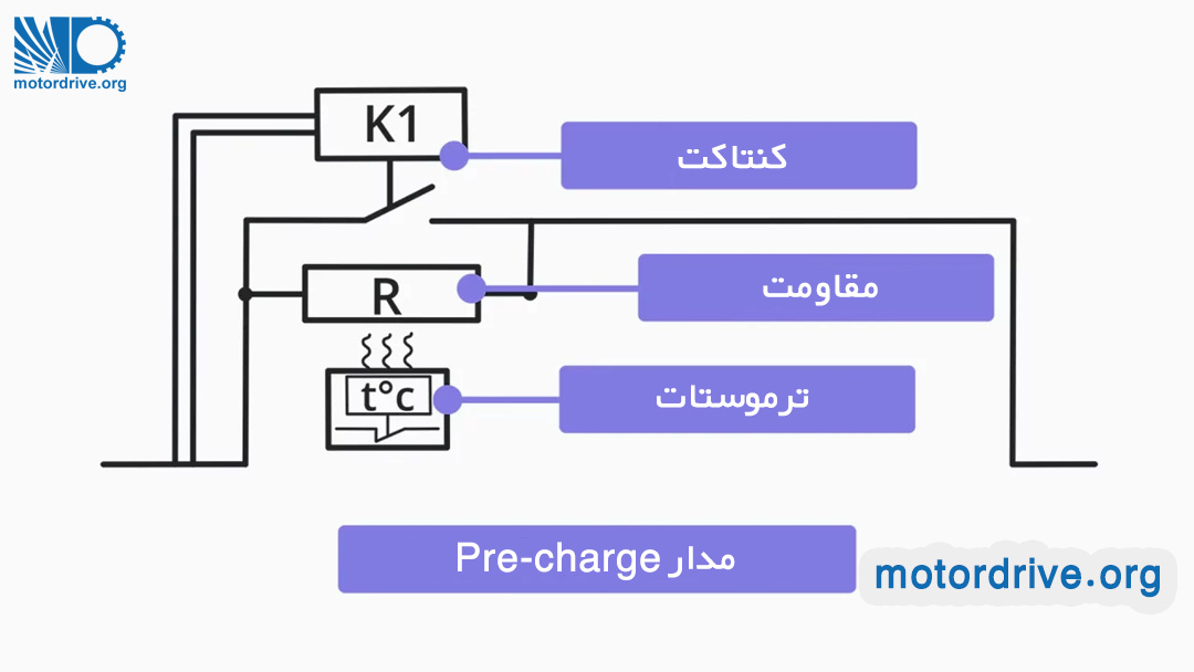مدار pre charge باس دی سی
